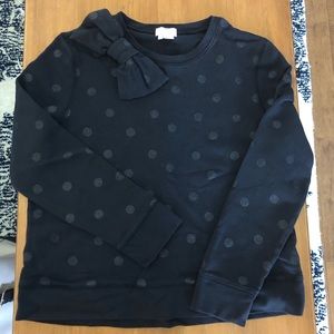 Kate Spade Black Polka Dot Sweatshirt